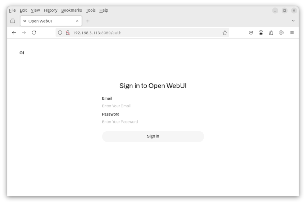 openwebui in browser